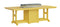 Berlin Gardens Garden Classic Standard Top 44" x 96" Rectangular Fire Counter Table