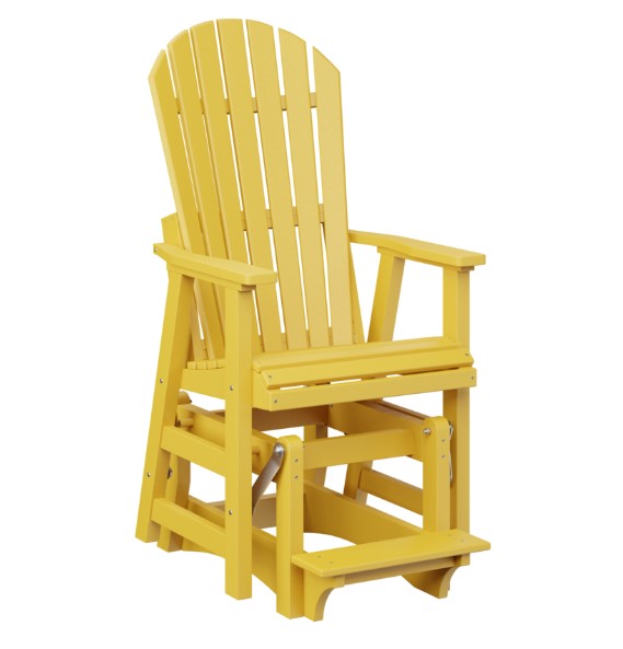 Berlin Gardens Comfo-Back Single Counter Glider with Allochrome Brackets