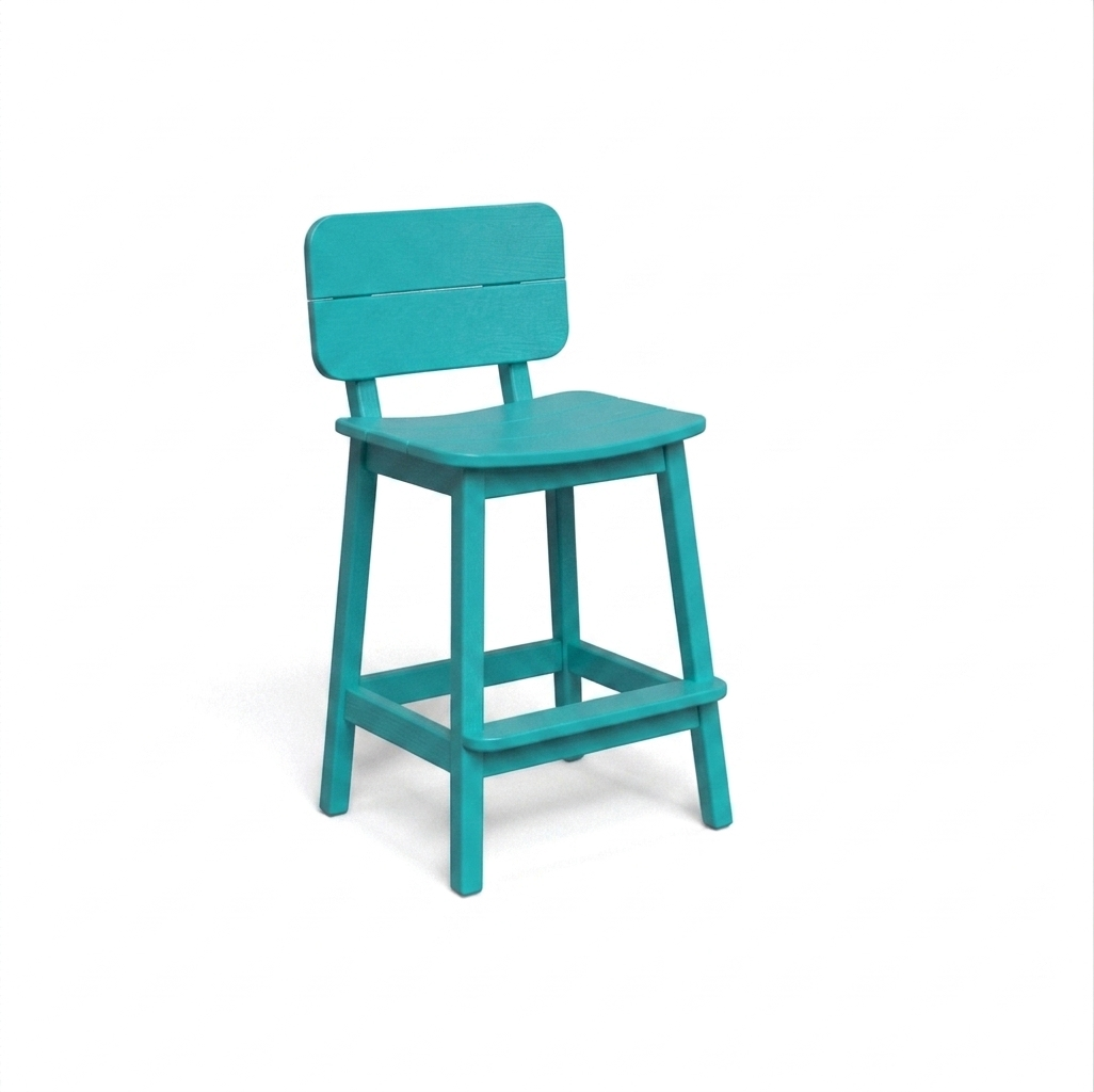 Beaver Dam Surf-Aira Saddle Bar Stool with back