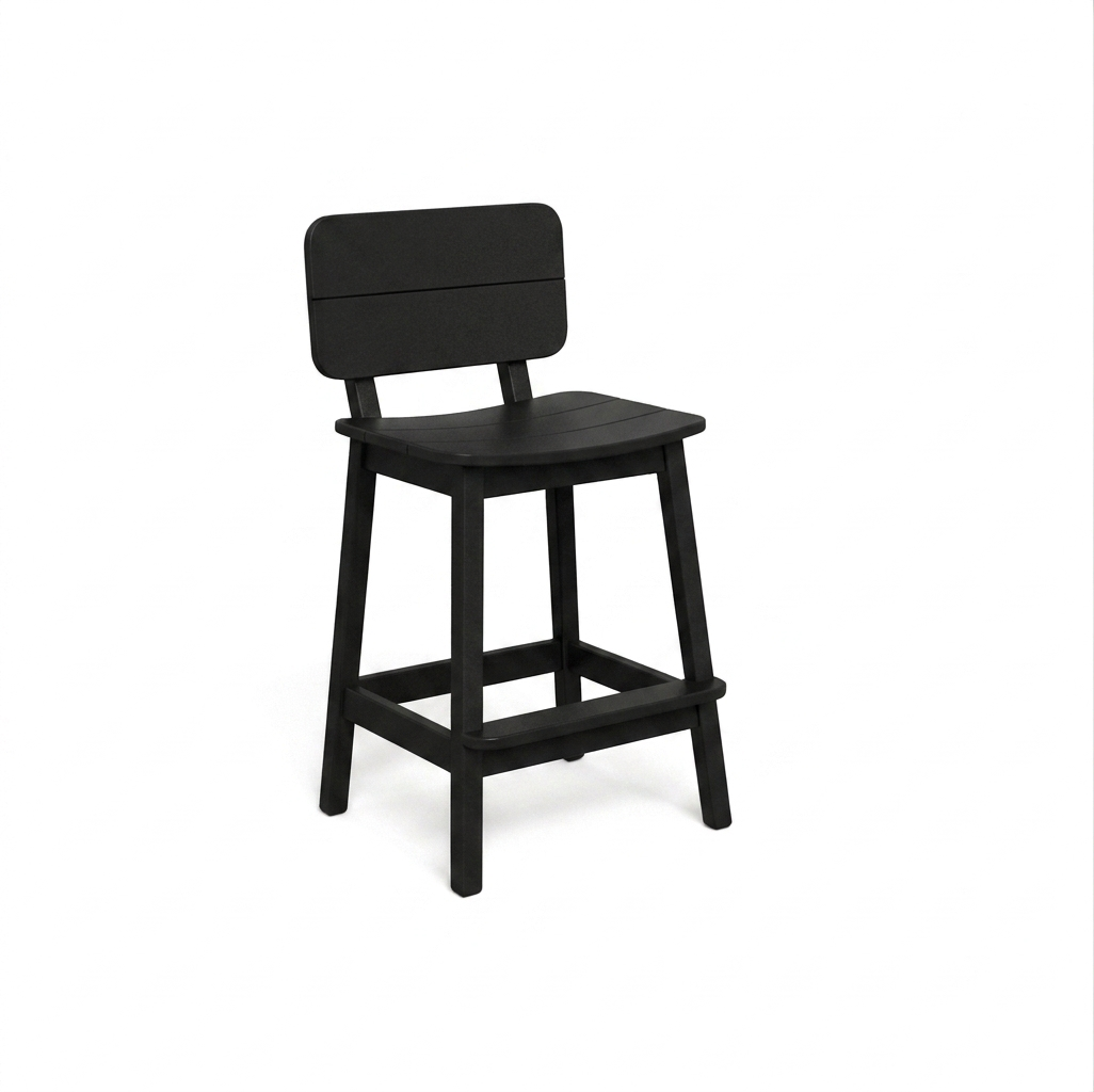 Beaver Dam Surf-Aira Saddle Bar Stool with back