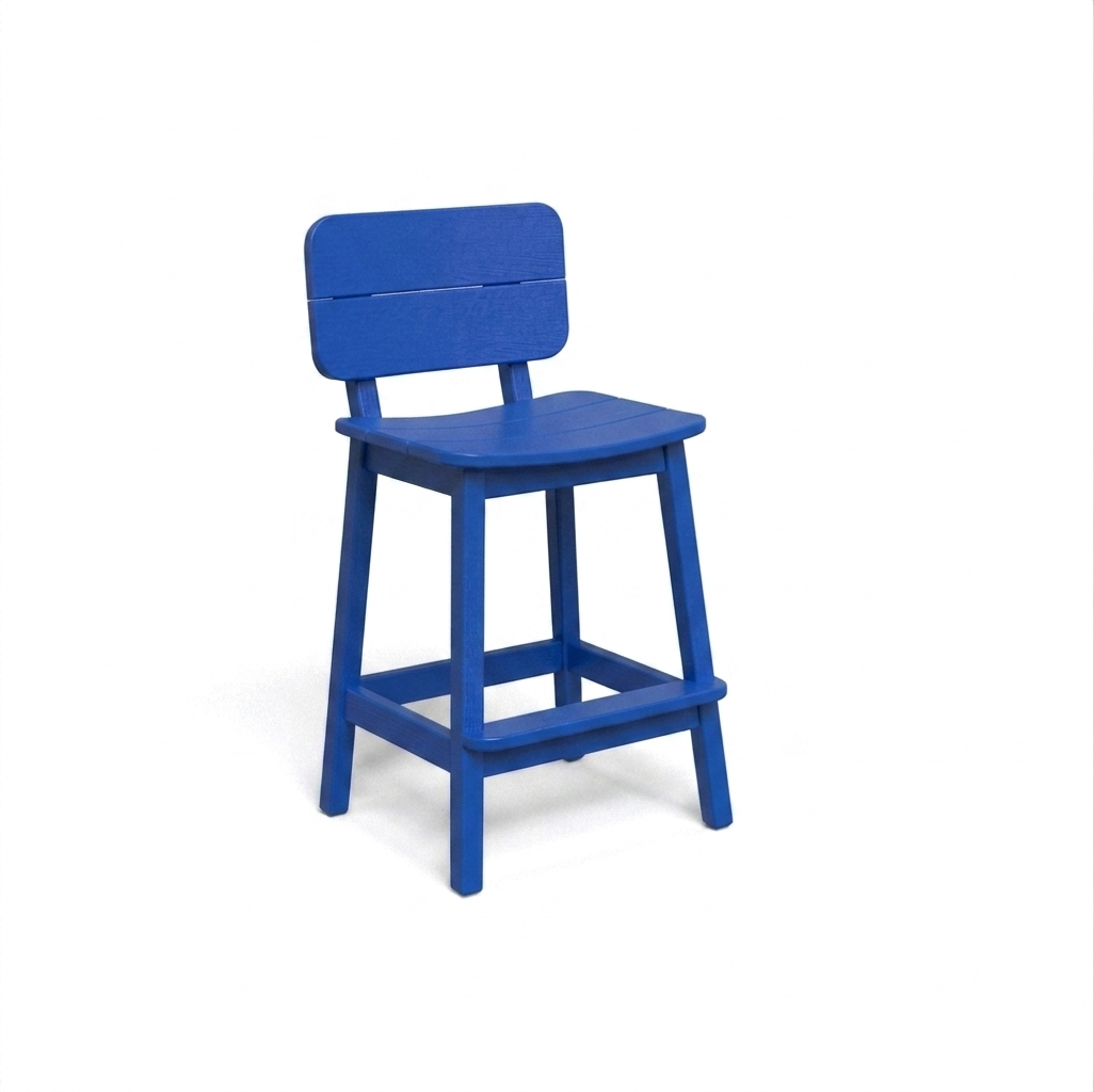 Beaver Dam Surf-Aira Saddle Bar Stool with back