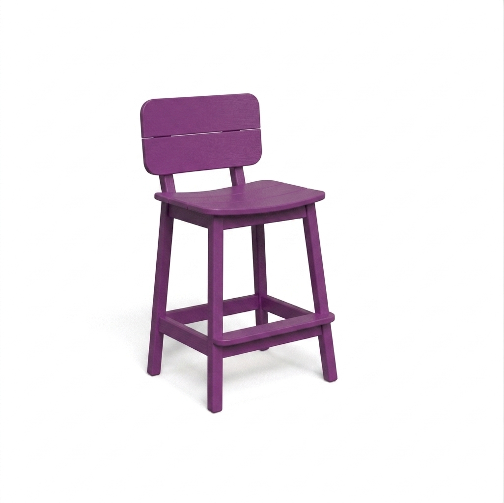 Beaver Dam Surf-Aira Saddle Bar Stool with back