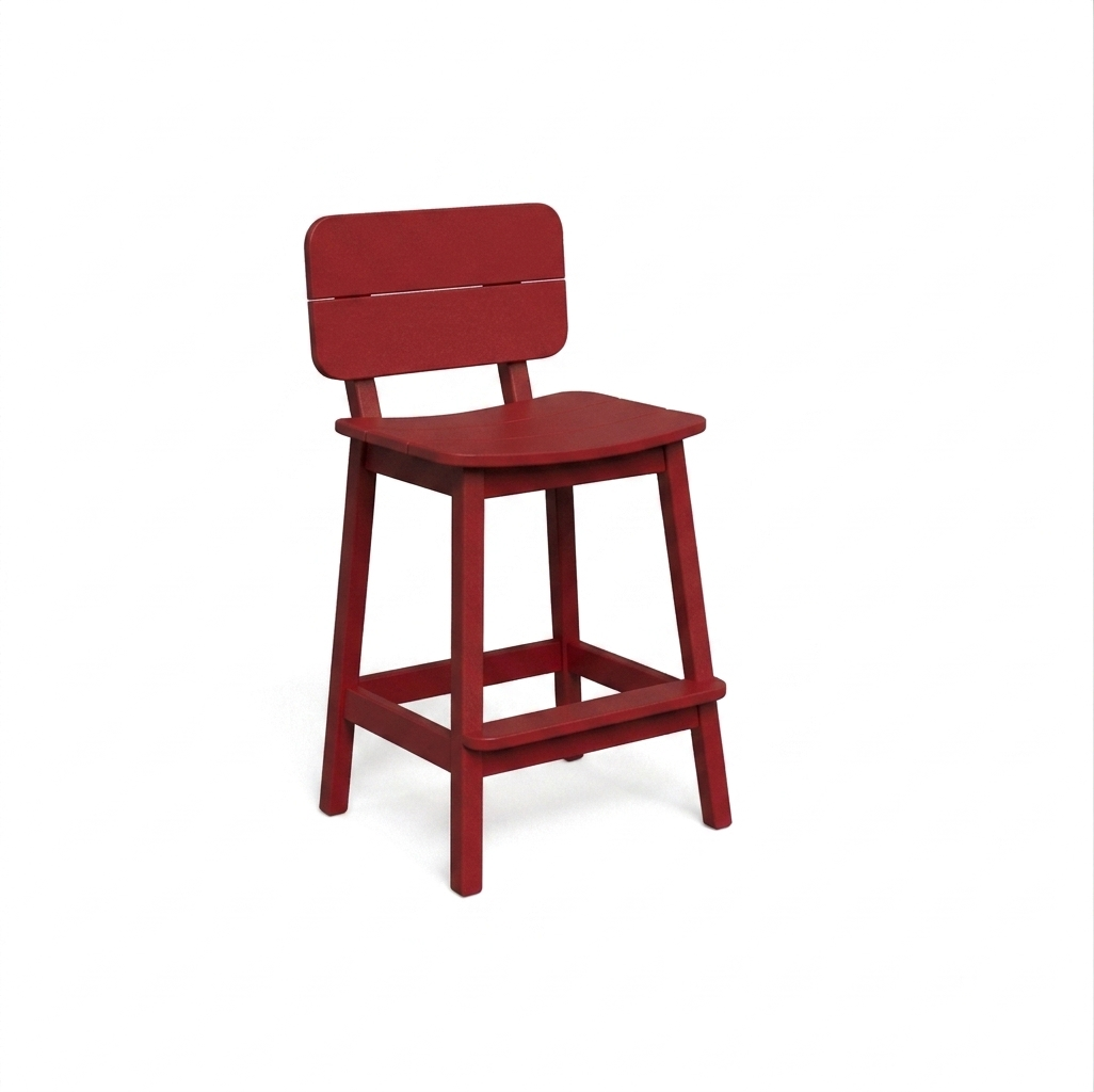 Beaver Dam Surf-Aira Saddle Bar Stool with back