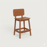 Beaver Dam Surf-Aira Saddle Bar Stool with back