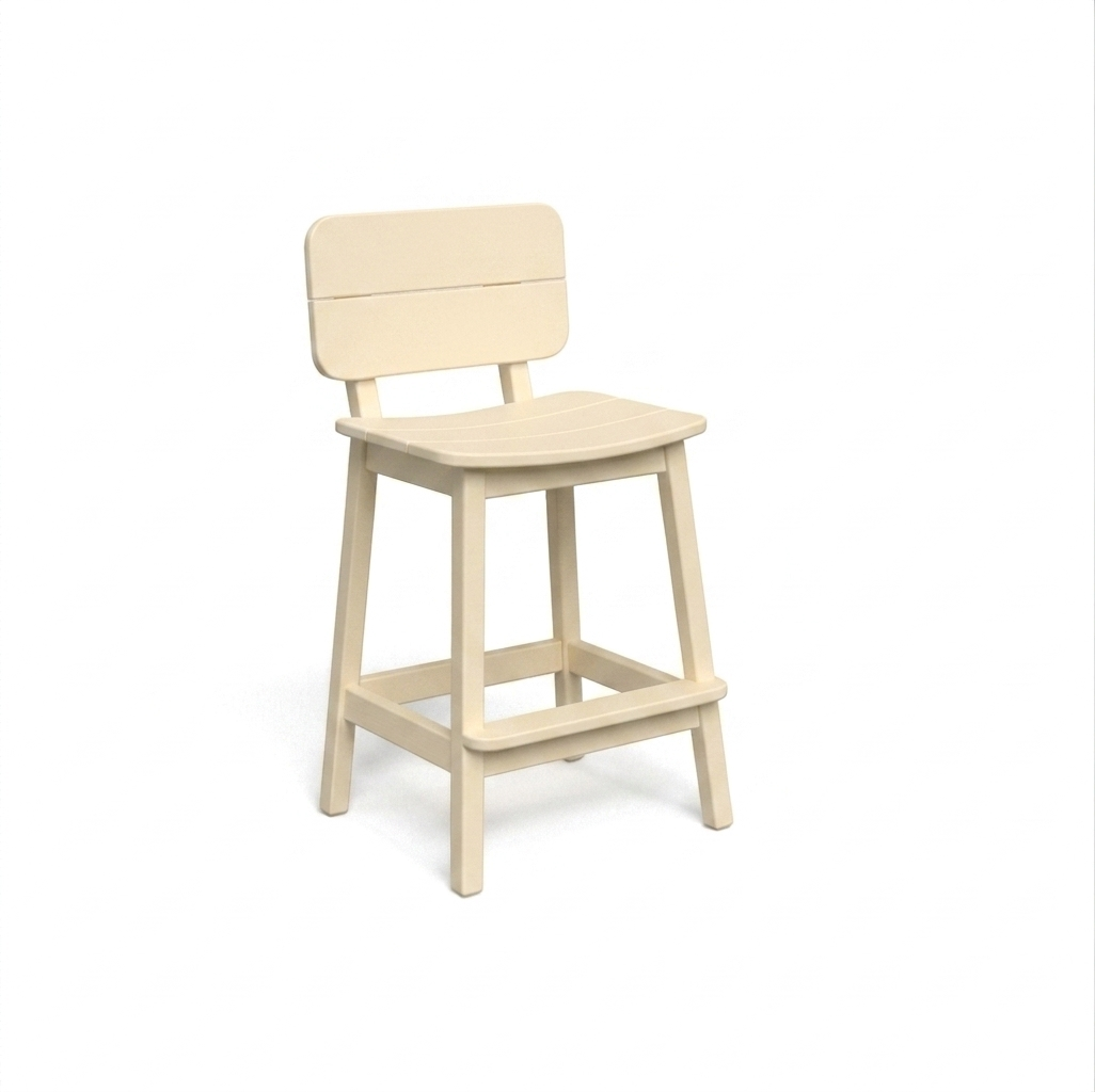 Beaver Dam Surf-Aira Saddle Bar Stool with back