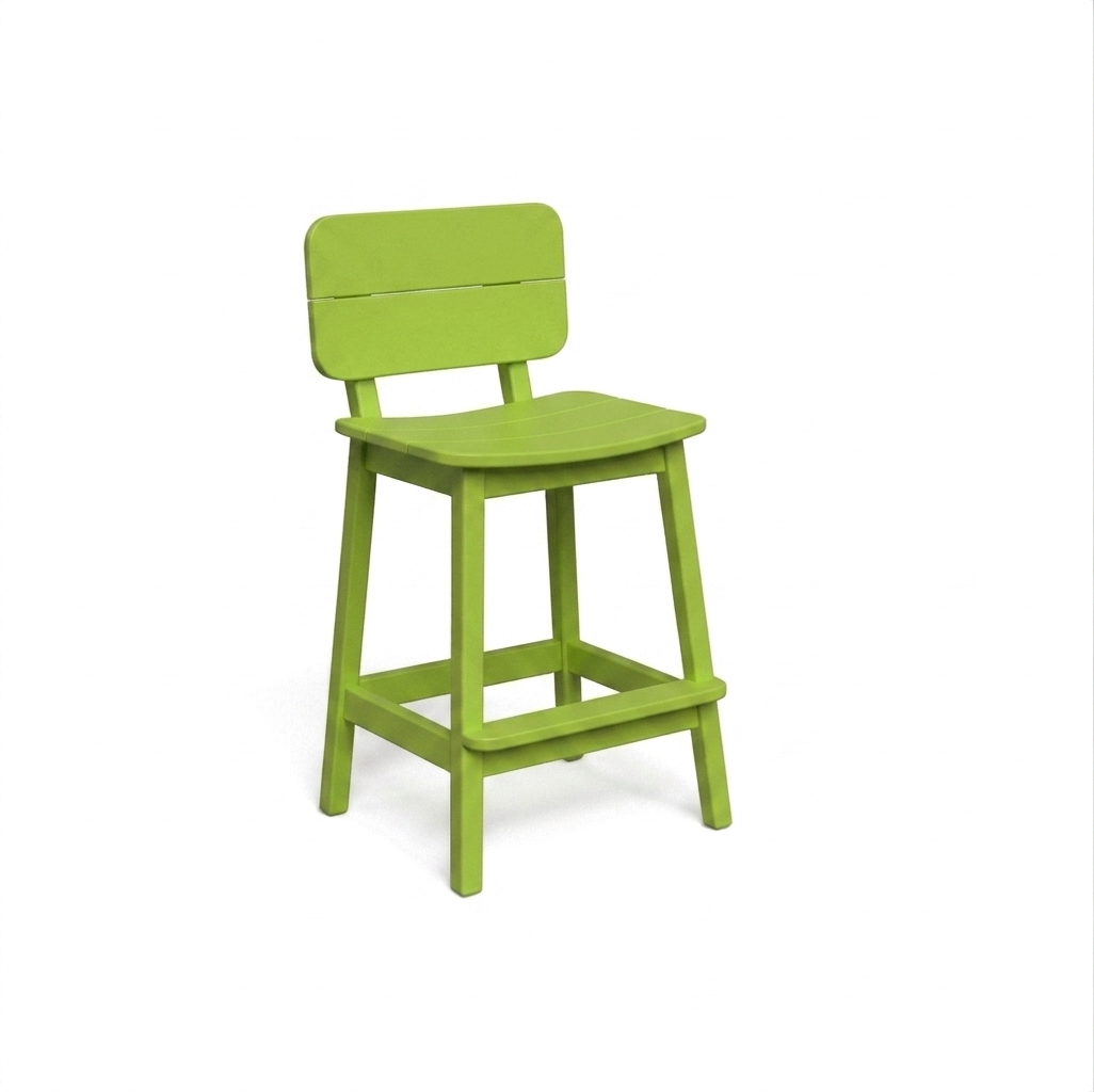 Beaver Dam Surf-Aira Saddle Bar Stool with back