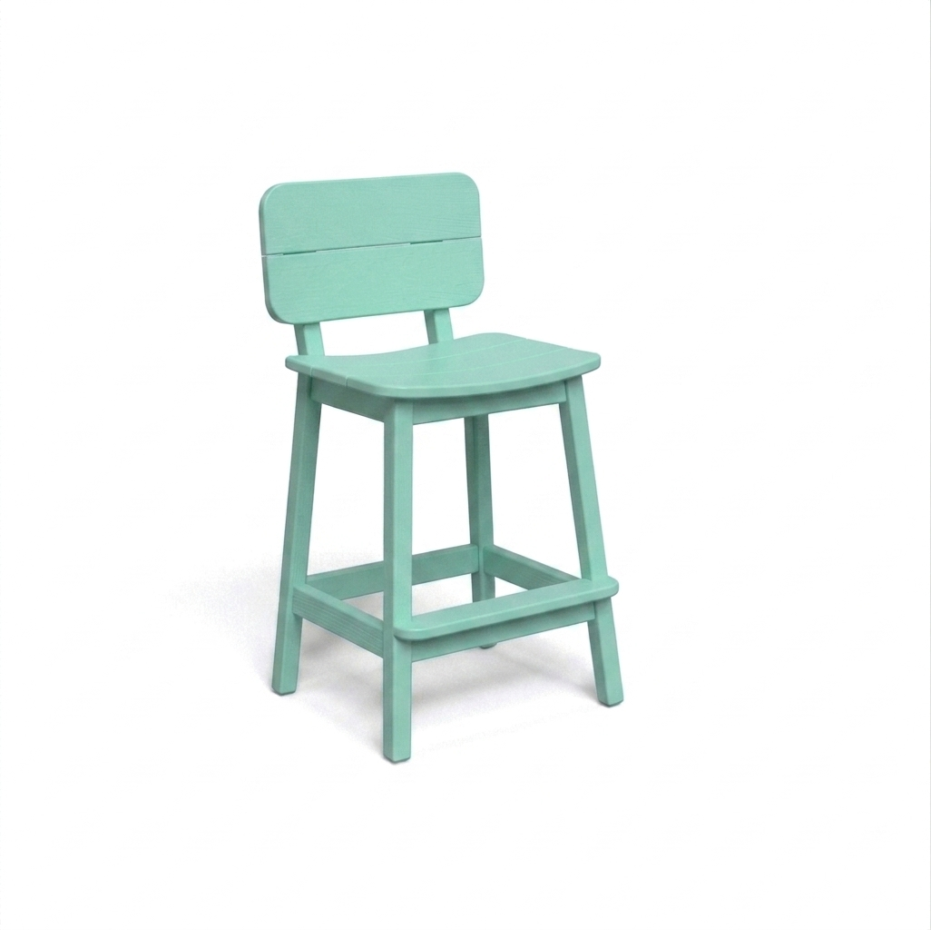 Beaver Dam Surf-Aira Saddle Bar Stool with back