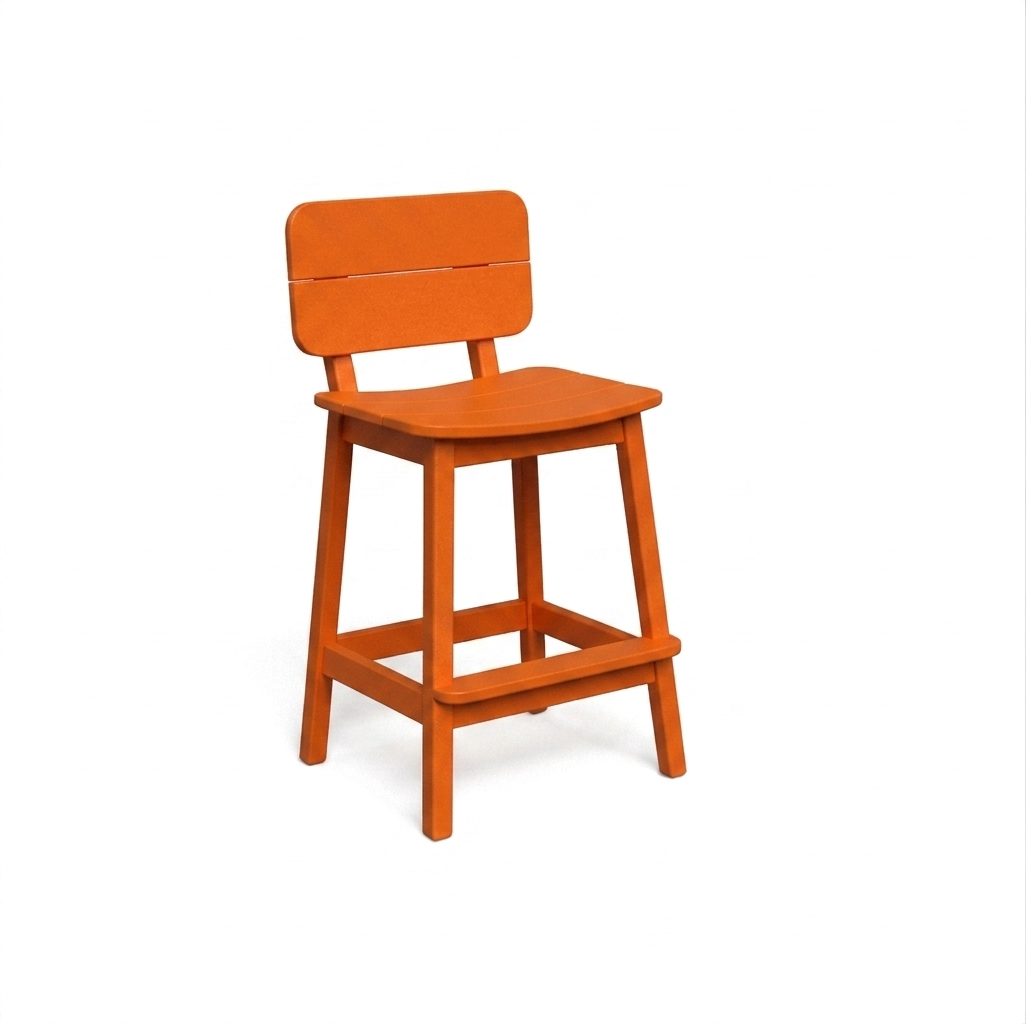 Beaver Dam Surf-Aira Saddle Bar Stool with back