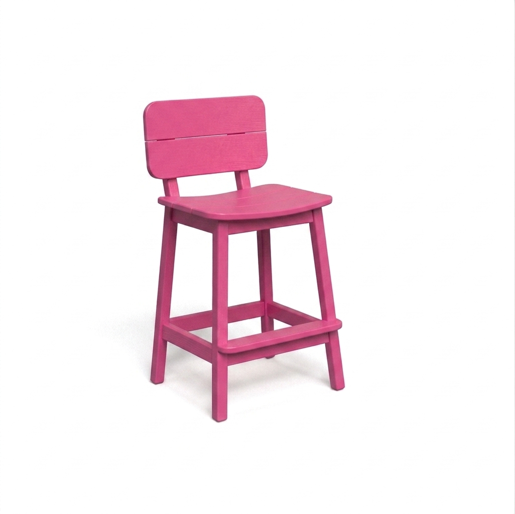Beaver Dam Surf-Aira Saddle Bar Stool with back