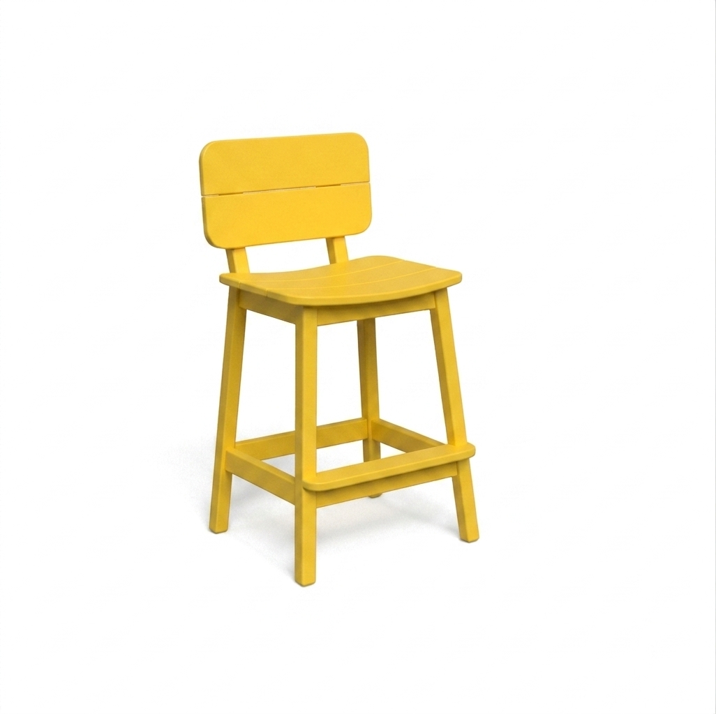 Beaver Dam Surf-Aira Saddle Bar Stool with back
