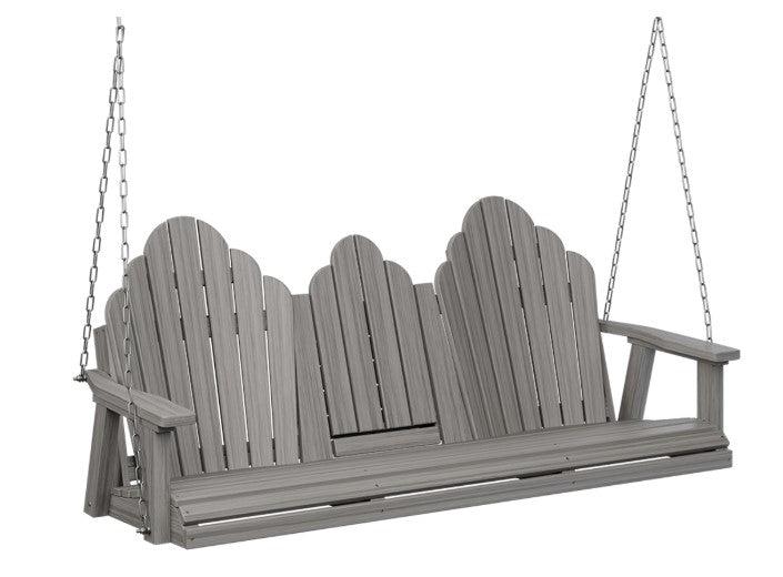 Berlin Gardens Cozi-Back Three Seat Swing w/Console (Zinc Chains)