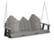 Berlin Gardens Cozi-Back Three Seat Swing w/Console (Stainless Chains)