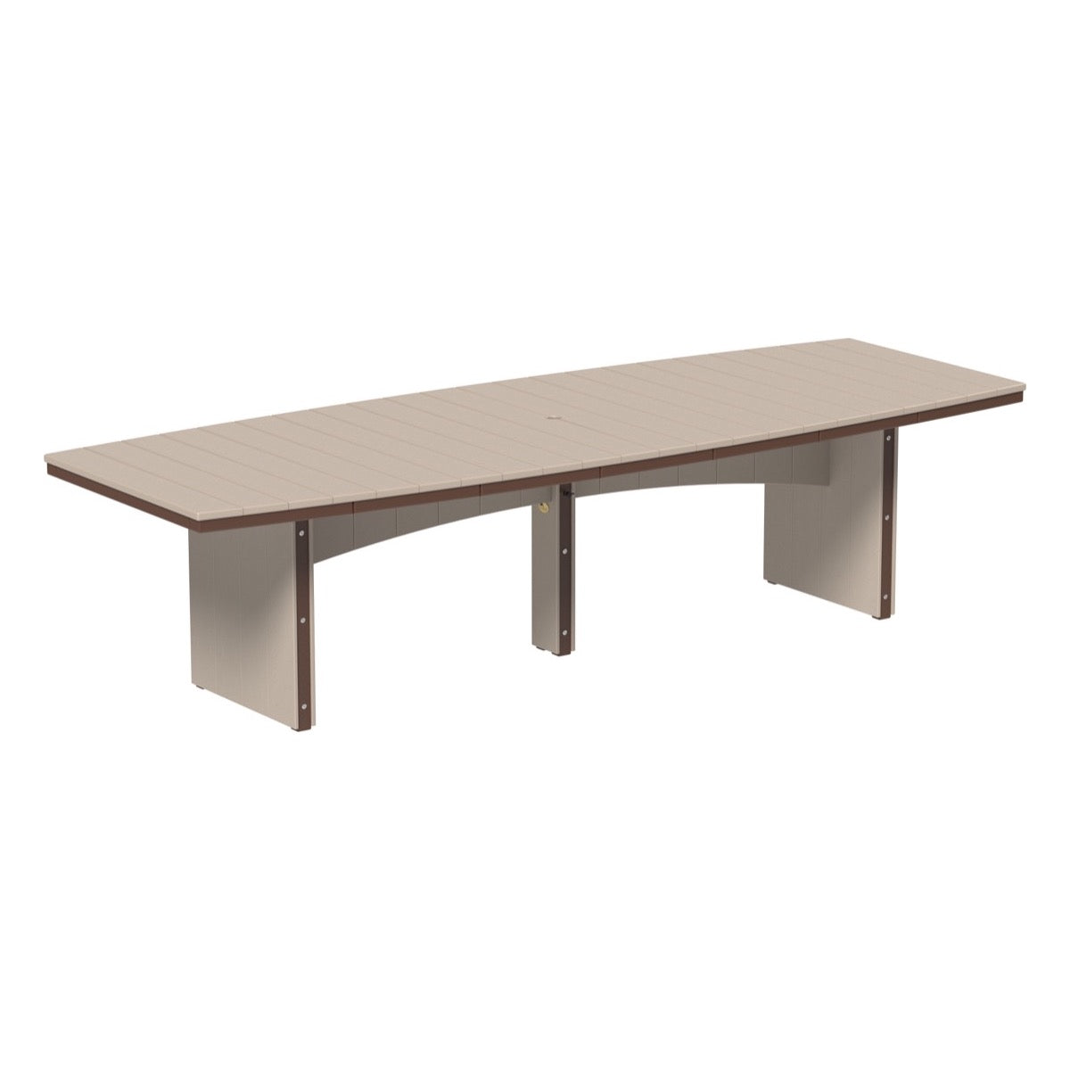 LuxCraft Urban 4' x 10' Oval Dining Table - Bar Height