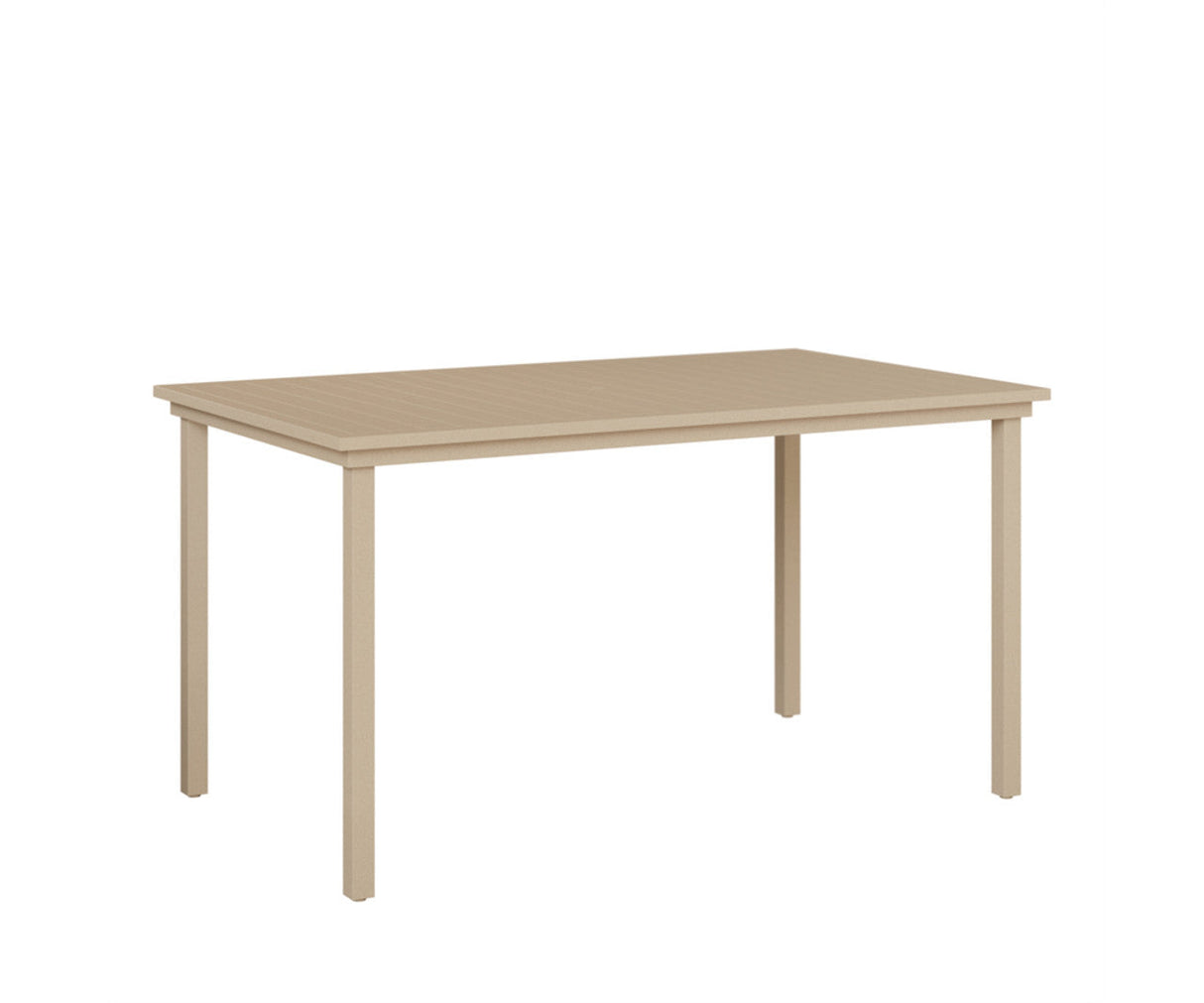 Berlin Gardens Vida 44" x 73" Rectangular Aluminum Bar Table