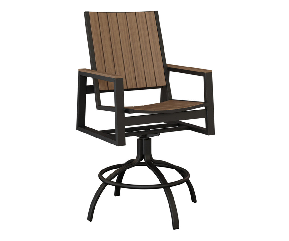 Berlin Gardens Vida Poly Swivel Bar Chair
