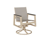 Berlin Gardens Vida Regular Sling Swivel Rocker Dining Chair