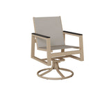 Berlin Gardens Vida Regular Sling Swivel Rocker Dining Chair