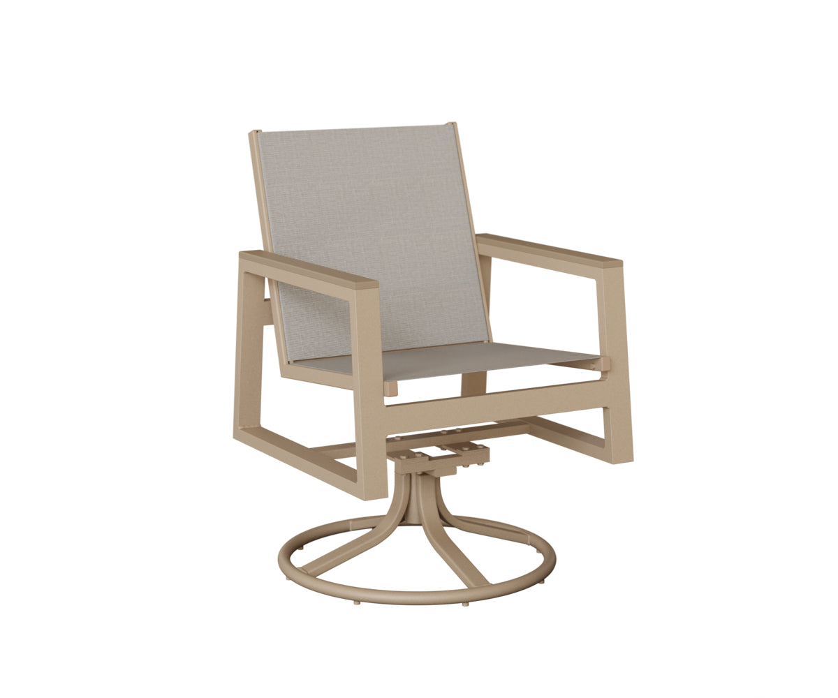 Berlin Gardens Vida Regular Sling Swivel Rocker Dining Chair