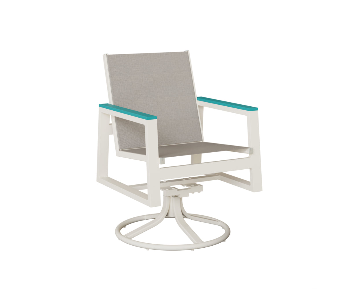 Berlin Gardens Vida Regular Sling Swivel Rocker Dining Chair