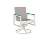 Berlin Gardens Vida Regular Sling Swivel Rocker Dining Chair