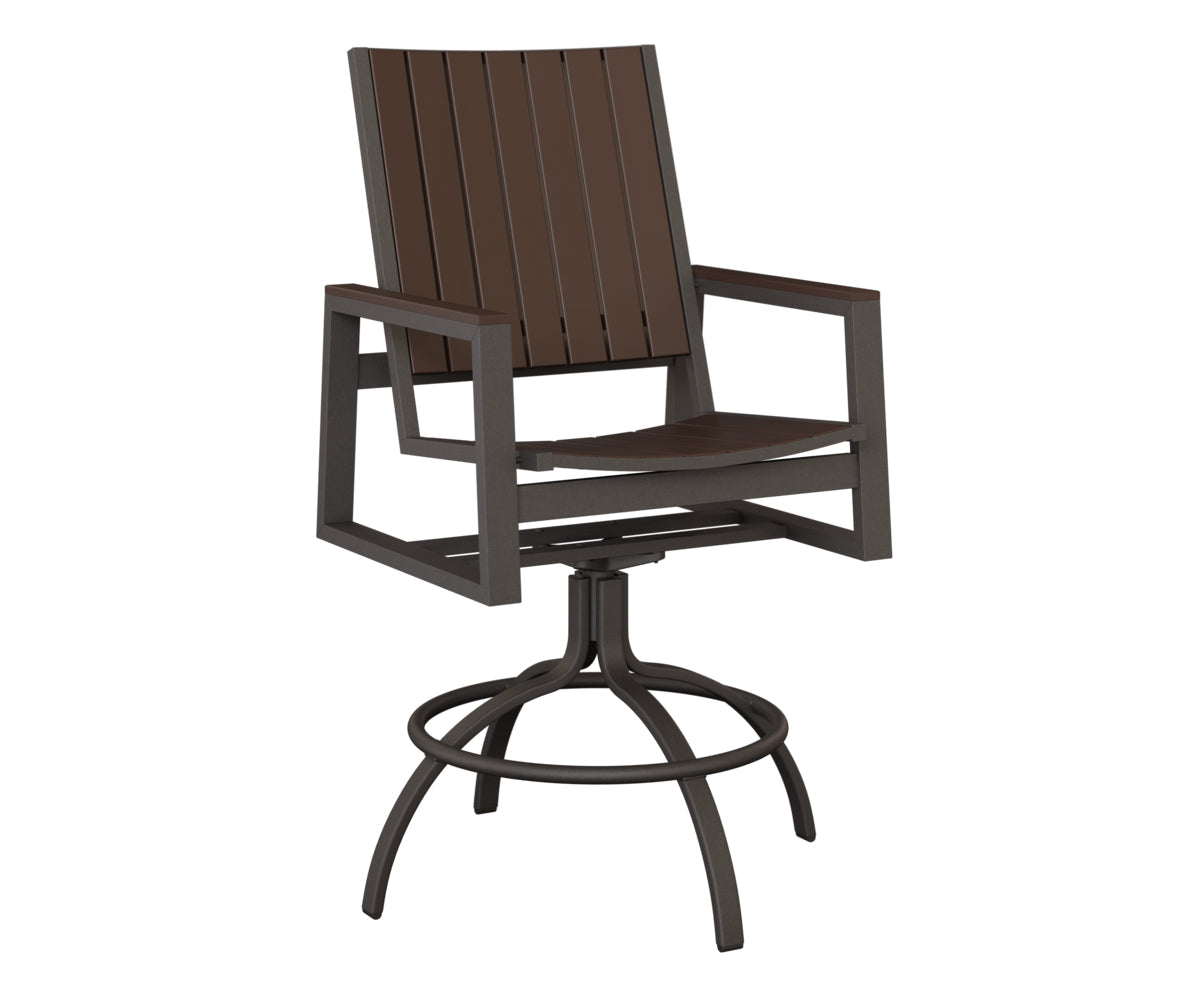 Berlin Gardens Vida Poly Swivel Bar Chair