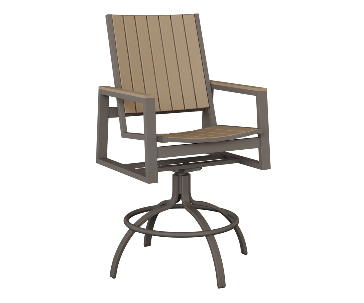 Berlin Gardens Vida Poly Swivel Bar Chair
