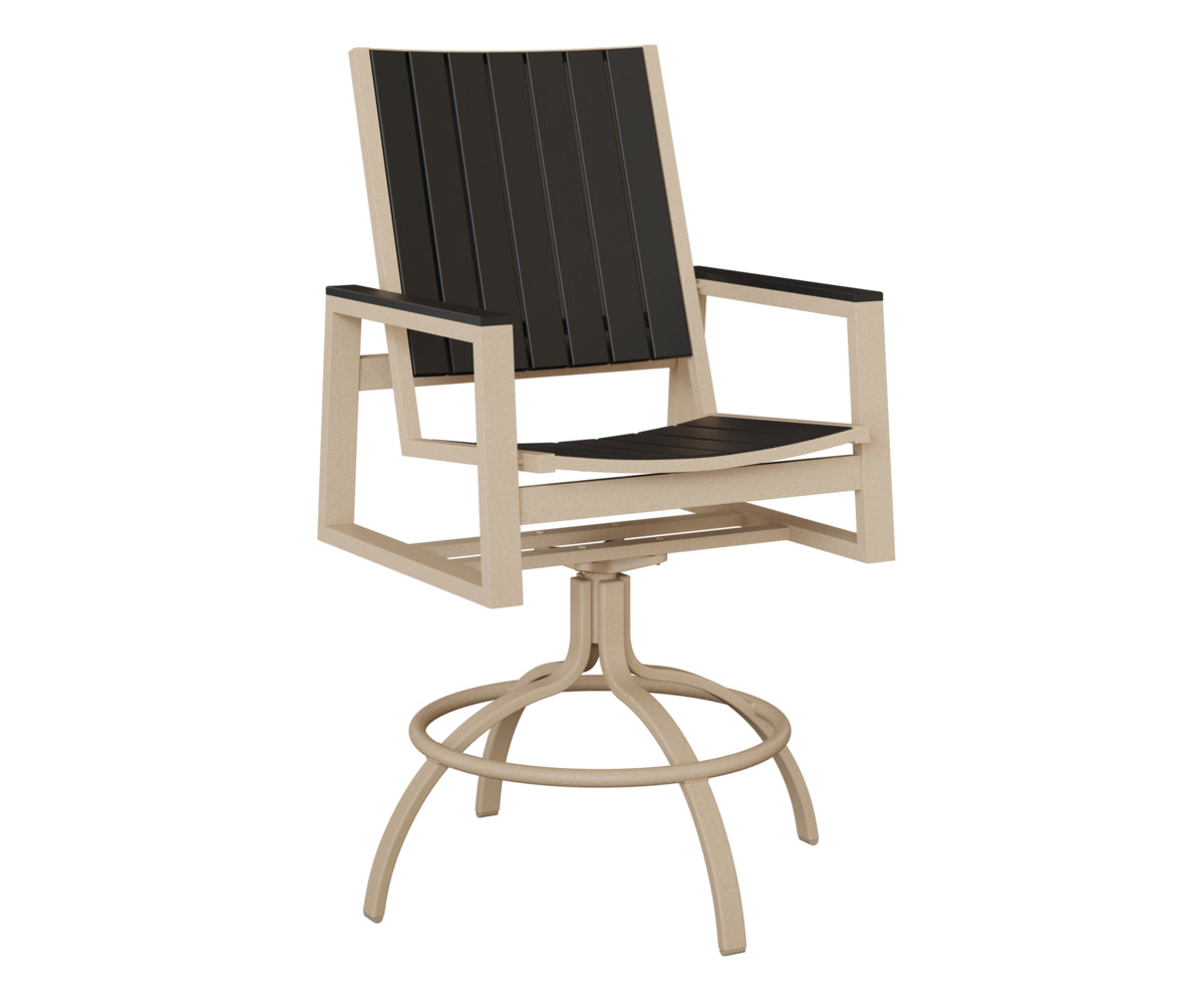 Berlin Gardens Vida Poly Swivel Bar Chair