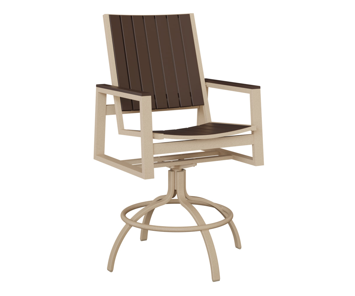 Berlin Gardens Vida Poly Swivel Bar Chair