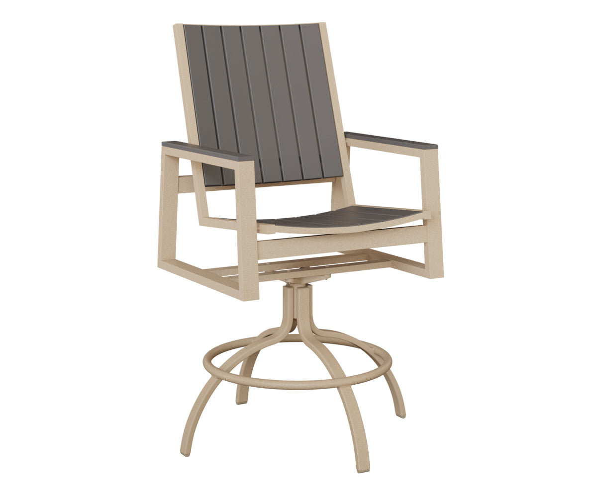 Berlin Gardens Vida Poly Swivel Bar Chair