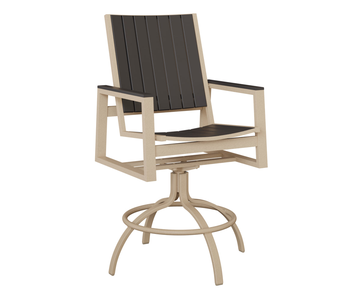 Berlin Gardens Vida Poly Swivel Bar Chair