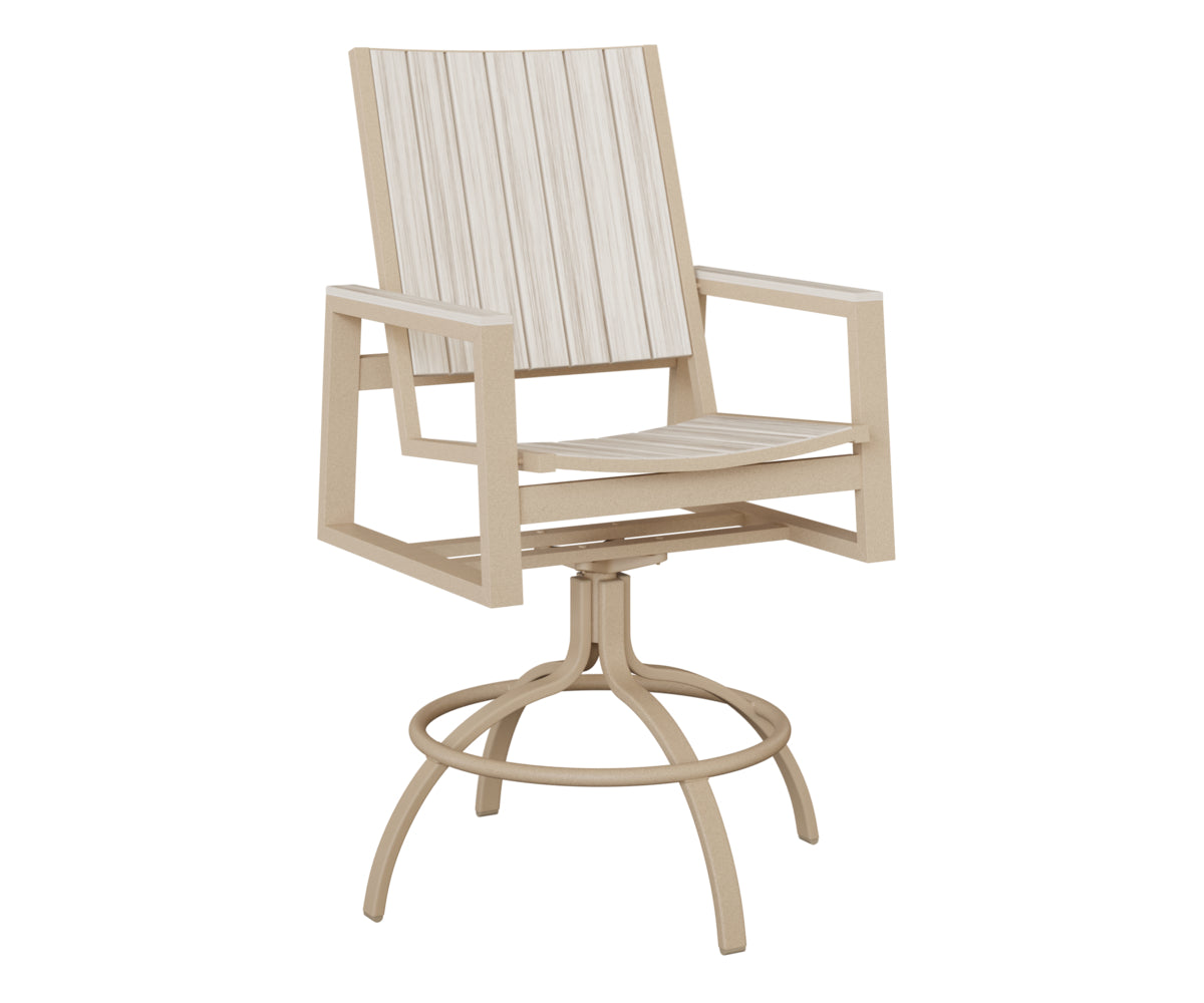 Berlin Gardens Vida Poly Swivel Bar Chair