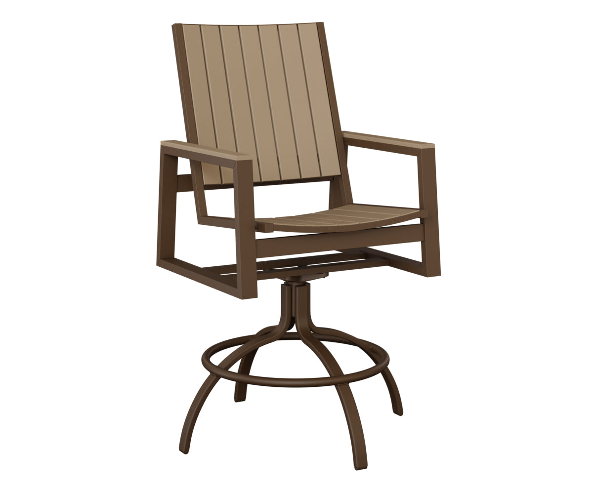 Berlin Gardens Vida Poly Swivel Bar Chair