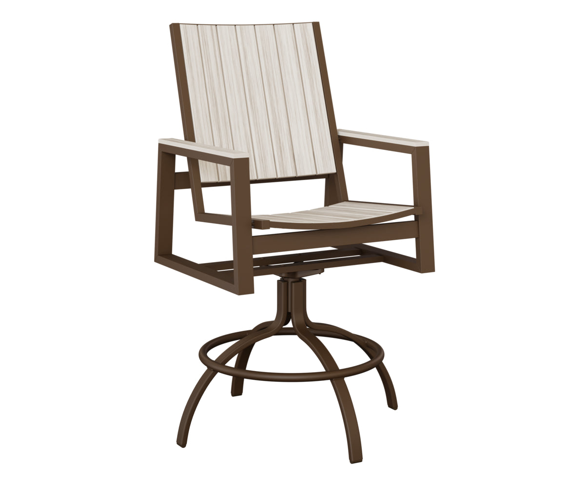 Berlin Gardens Vida Poly Swivel Bar Chair