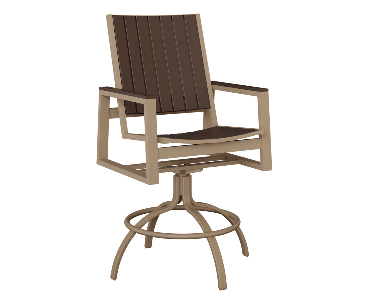 Berlin Gardens Vida Poly Swivel Bar Chair