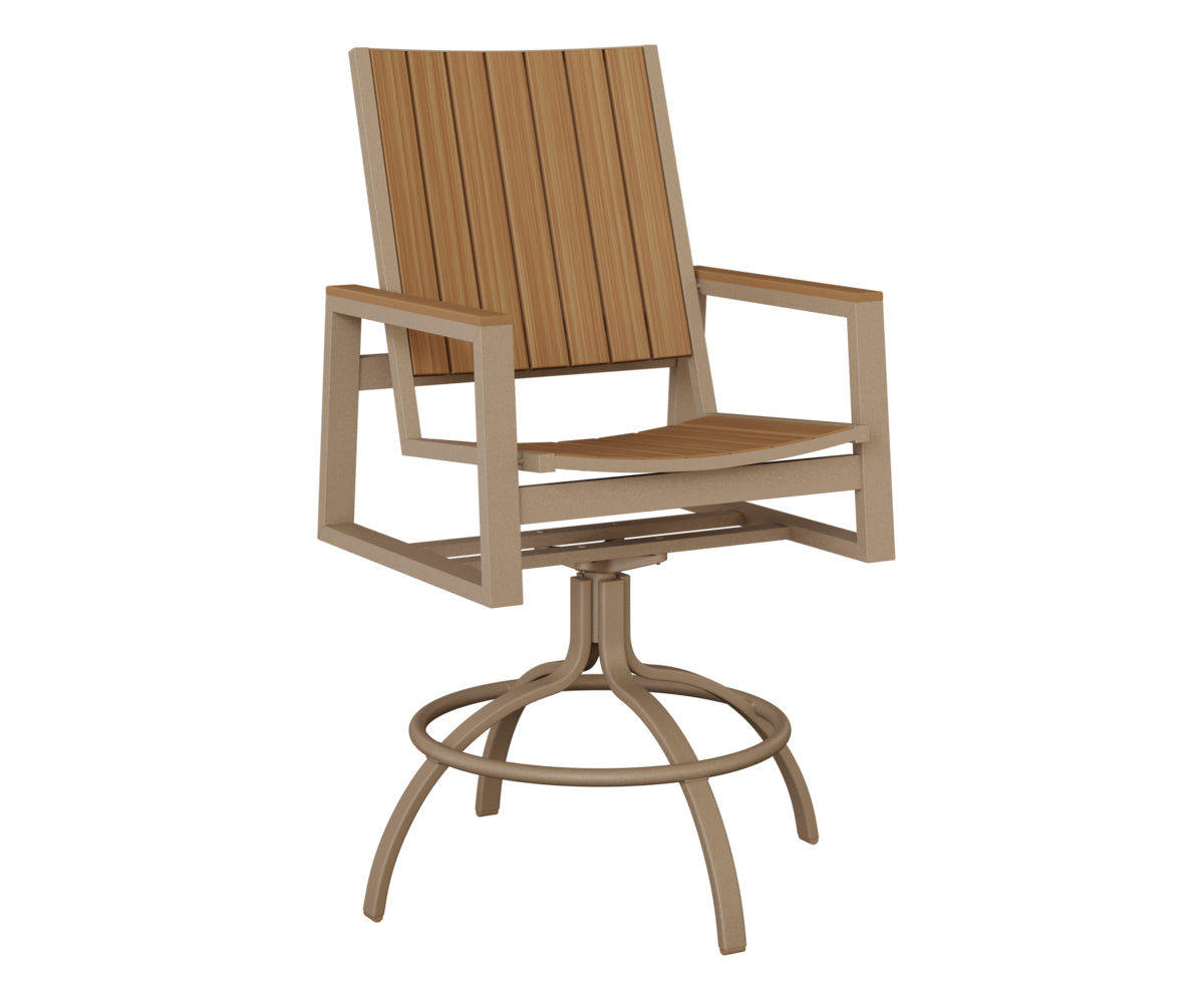 Berlin Gardens Vida Poly Swivel Bar Chair