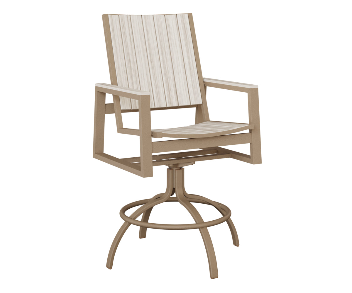 Berlin Gardens Vida Poly Swivel Bar Chair