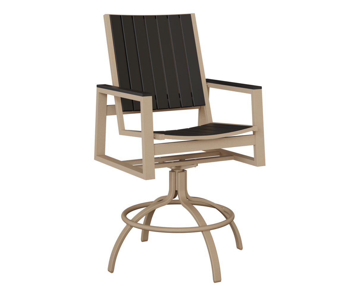 Berlin Gardens Vida Poly Swivel Bar Chair