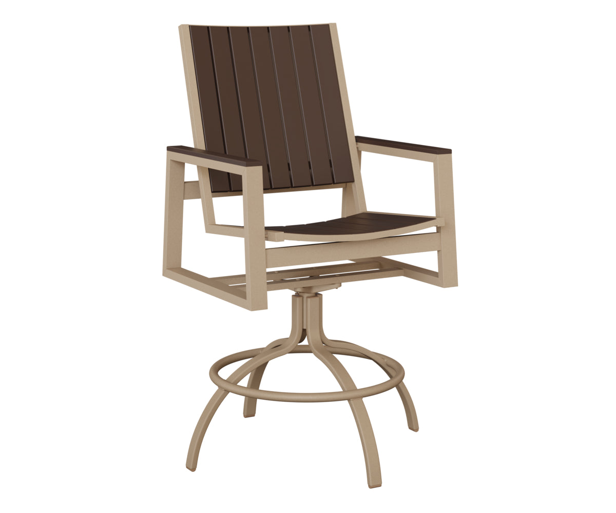 Berlin Gardens Vida Poly Swivel Bar Chair