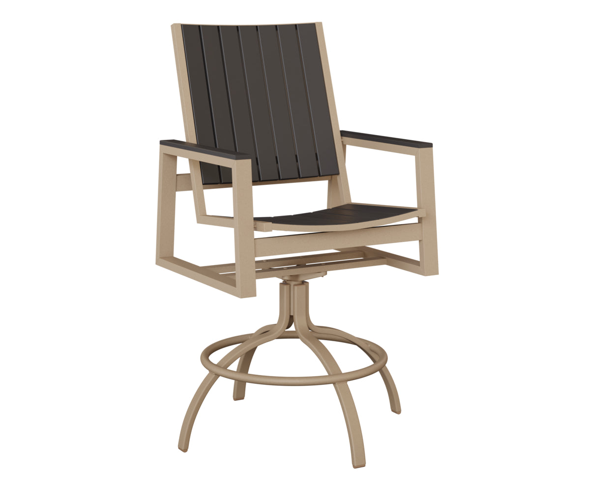 Berlin Gardens Vida Poly Swivel Bar Chair