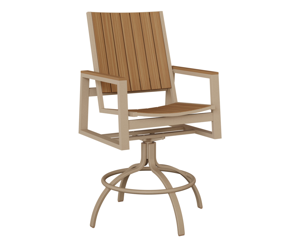Berlin Gardens Vida Poly Swivel Bar Chair