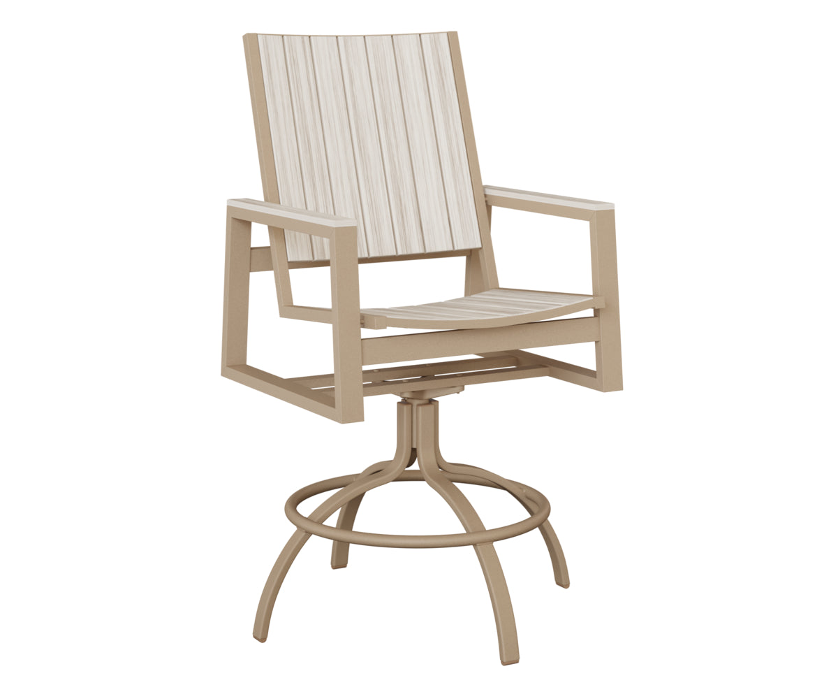 Berlin Gardens Vida Poly Swivel Bar Chair