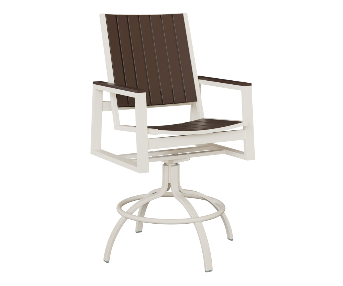 Berlin Gardens Vida Poly Swivel Bar Chair