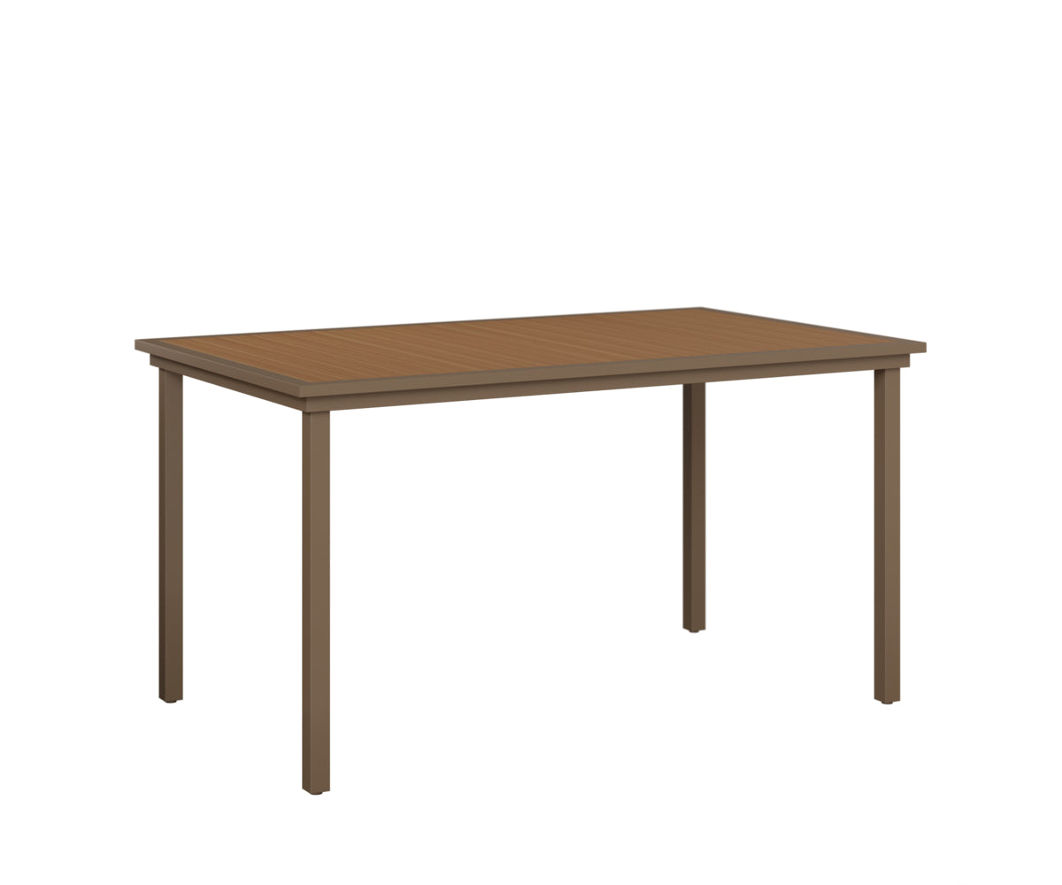 Berlin Gardens Vida 44" x 73" Rectangular Poly Bar Table