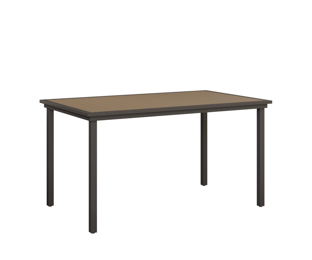 Berlin Gardens Vida 44" x 73" Rectangular Poly Bar Table