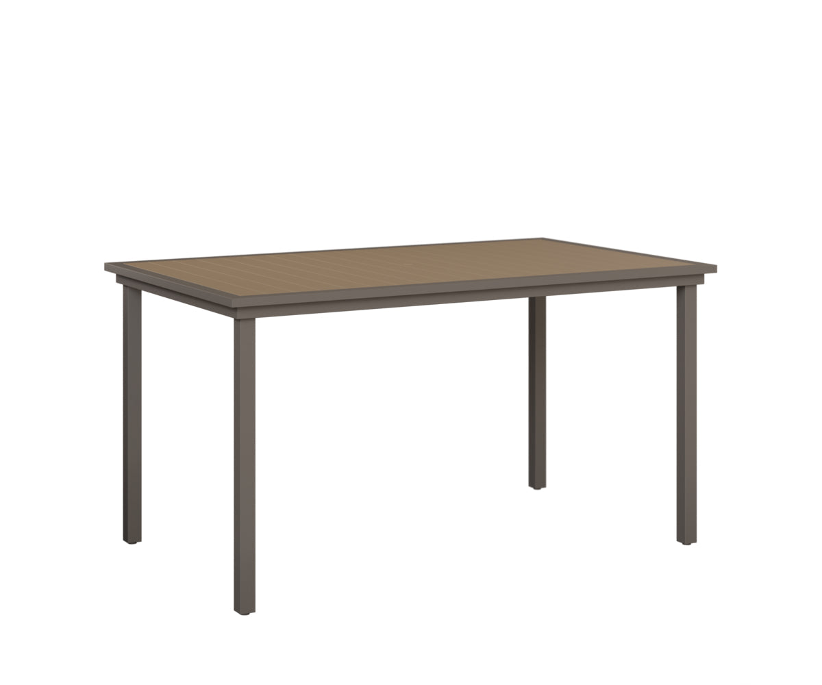 Berlin Gardens Vida 44" x 73" Rectangular Poly Bar Table
