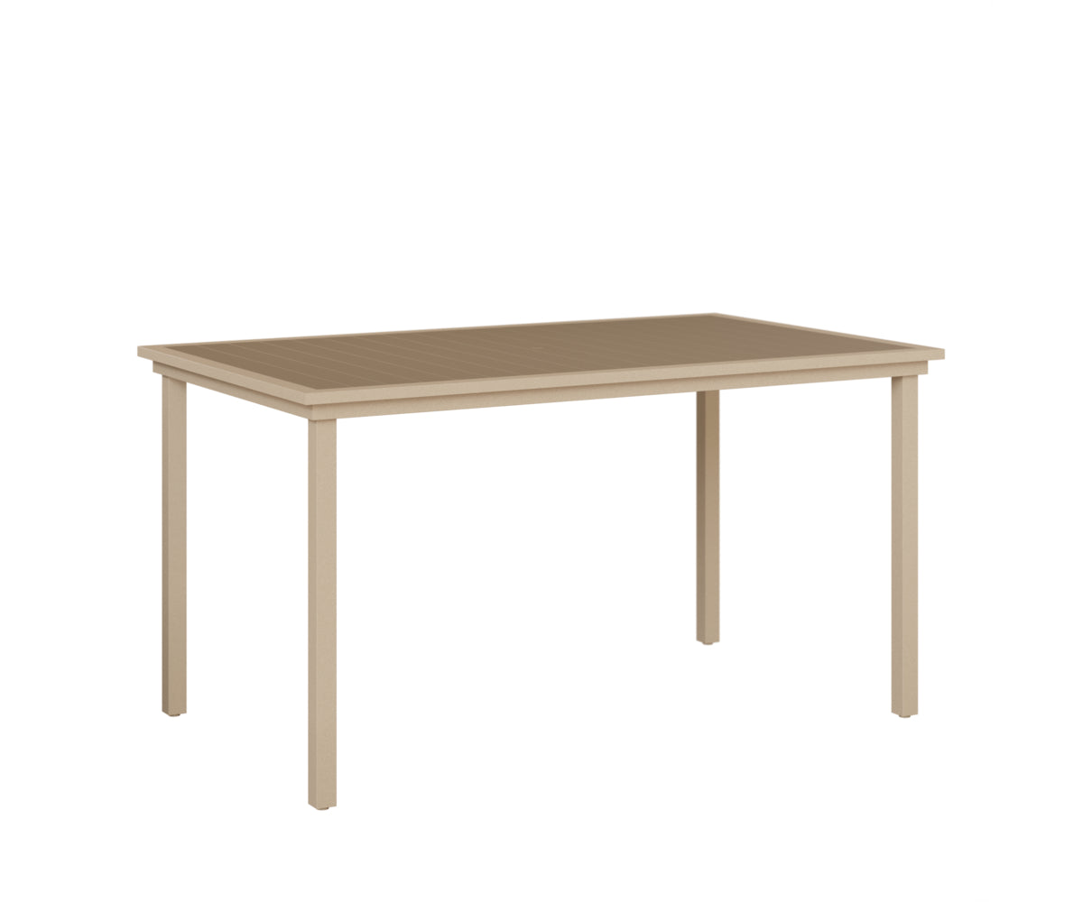 Berlin Gardens Vida 44" x 73" Rectangular Poly Bar Table