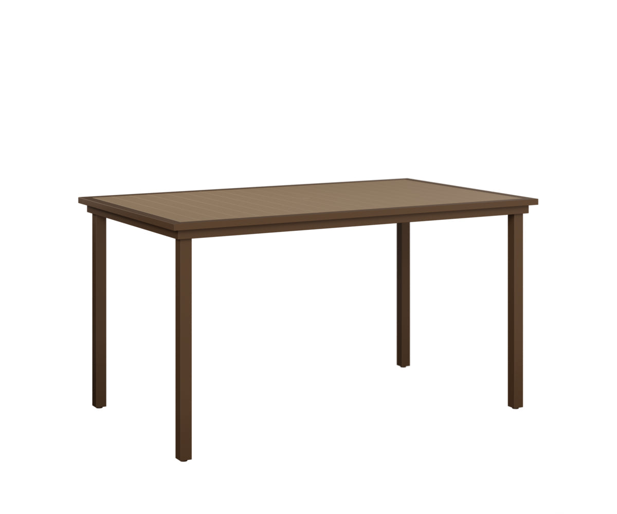 Berlin Gardens Vida 44" x 73" Rectangular Poly Bar Table