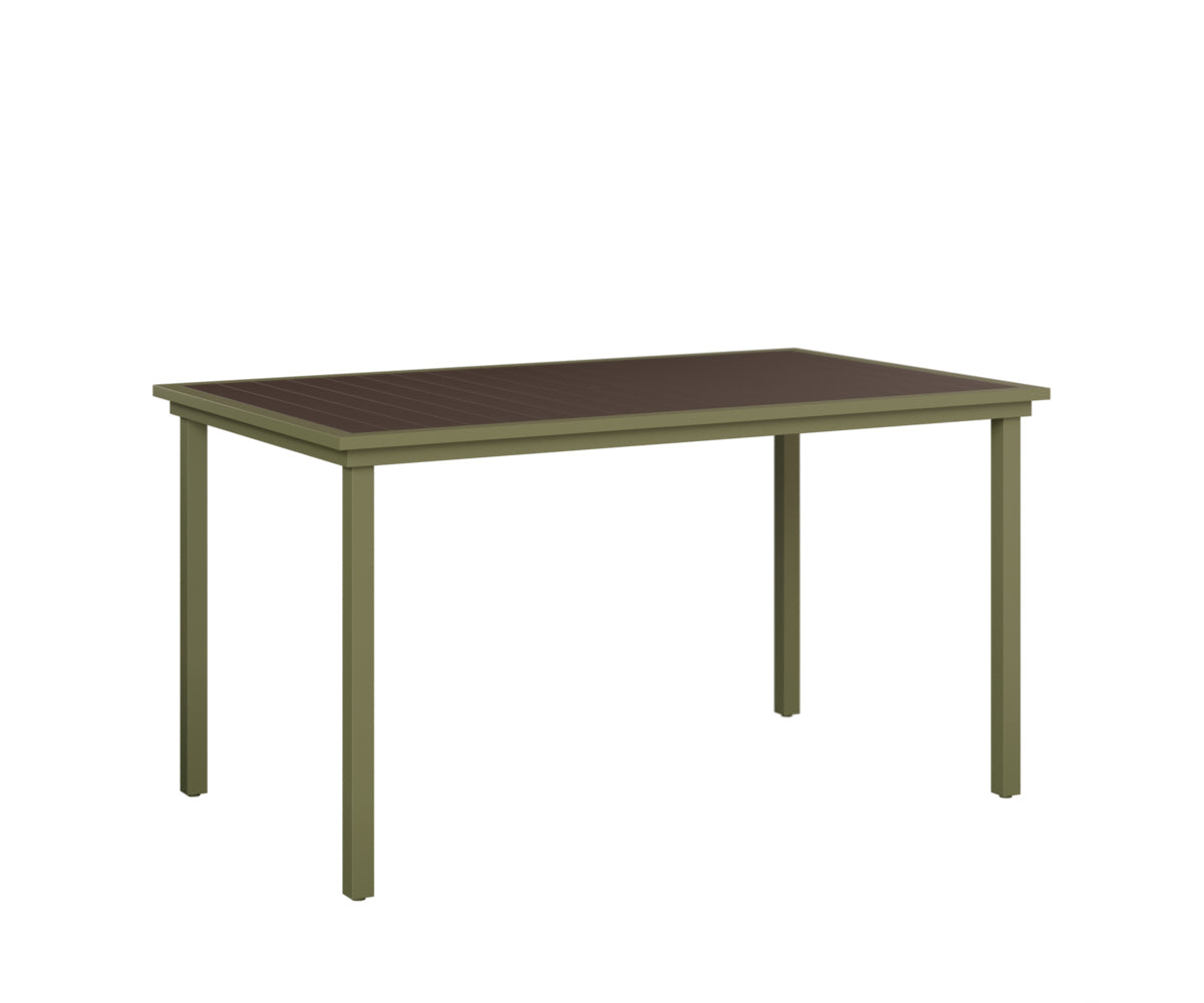 Berlin Gardens Vida 44" x 73" Rectangular Poly Bar Table