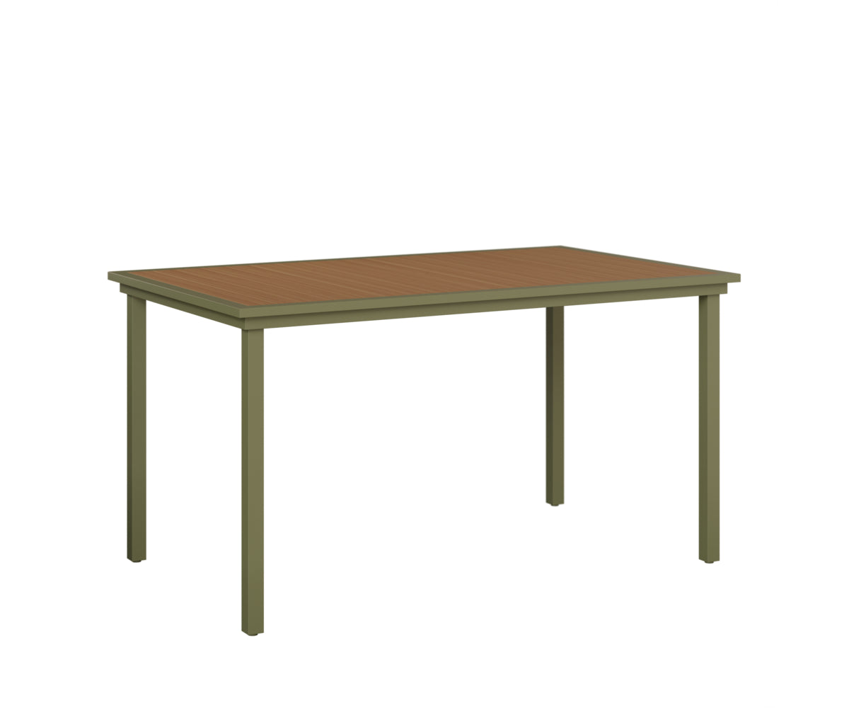 Berlin Gardens Vida 44" x 73" Rectangular Poly Bar Table