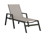 Berlin Gardens Vida Regular Sling Chaise Lounge with Arms